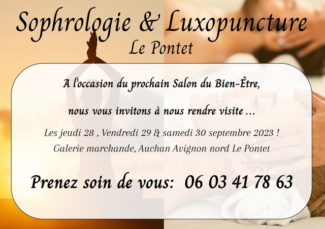 Invitation Salon Bien Etre2023 Sophrologie Luxopuncture Le pontet